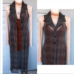 Vintage 90’s Leopard Print Duster
